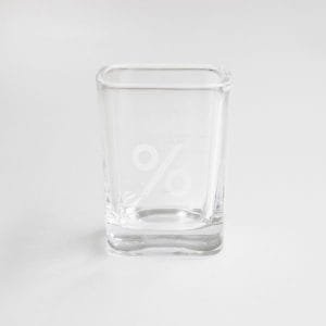 % Shot Glass